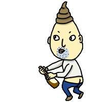 ビールかけ Sticker