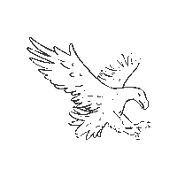 BiosfarVanerskargarden eagle unesco agenda 2030 biosphere Sticker