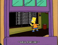 bart simpson chalkboard scene GIF