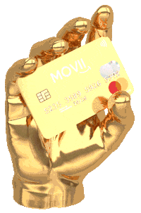 Gold Card Sticker by MOVii