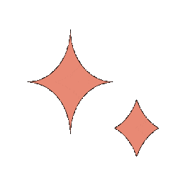 Stars Orange Sticker by StudioDIDACT