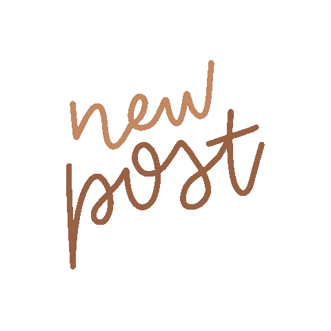 New Post Lettering Sticker