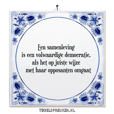 Respect Stem Sticker by Tegelspreuken.nl