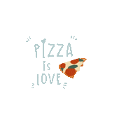 Noobillustrator151989 pizza pizzalover pizza is love noobillustrator Sticker
