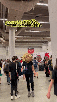 Performance Walking Bread GIF by Alex Boya
