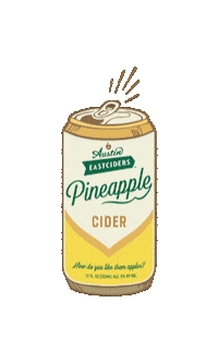 Pineapple Cider Sticker by Austin Eastciders