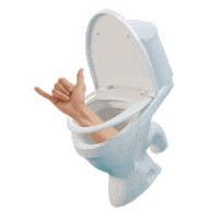 Toilet Paper Sticker by The Good Roll