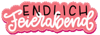 End Of Work Sticker by letterbube