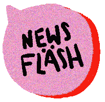 News Flash Sticker by Druck und Werte Creatives