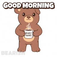 Good Morning Coffee GIF by BEARISH