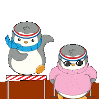 Sport Running Sticker by Pudgy Penguins