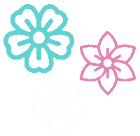 Flower Sticker by Black Pepper