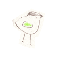 doodlepaperr bird doodle flippy doodlepaperr Sticker