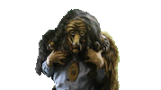 Masken Ohrenzu Sticker by Duerrbachhexen