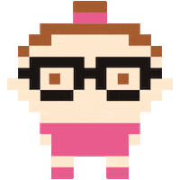Happy Pixel Sticker