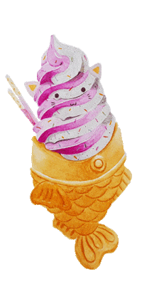 Coming Ice Cream Sticker