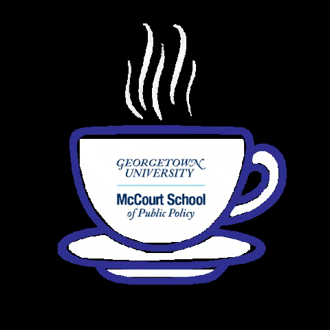 GeorgetownMcCourtSchool giphygifmaker giphyattribution coffee tea GIF