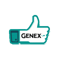 Finger Thumbs Up Sticker by Genex Brasil