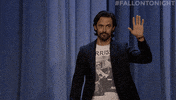 fallontonight hello friends hi hug GIF