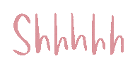 Shush Shhhh Sticker by Molly Jenson