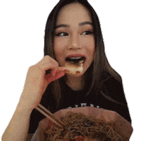 Nom Nom Eating Sticker by Chloe Ting