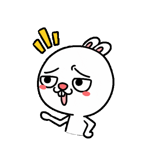 Rabbit Hello Sticker