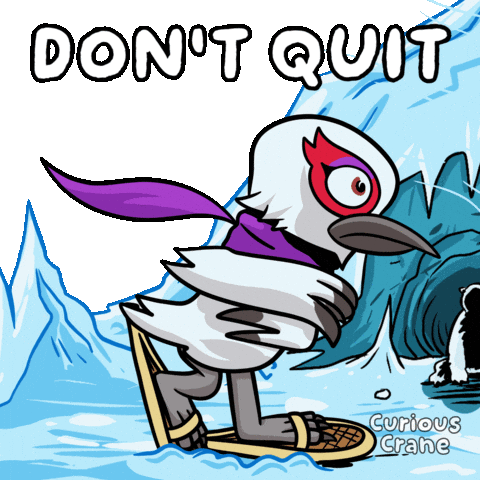 Quit Give Up Sticker by VeeFriends