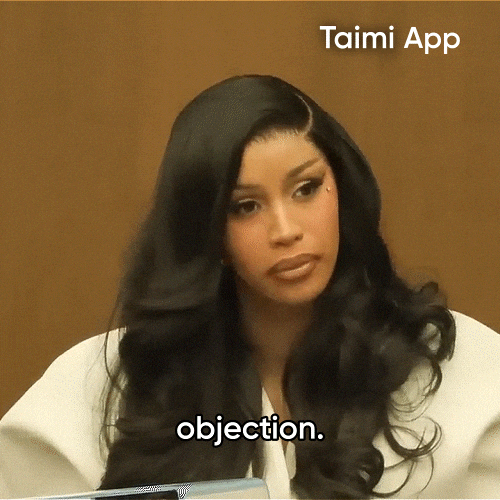 Cardi B Objection GIF by Taimi