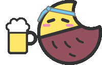 Beer Kanpai Sticker