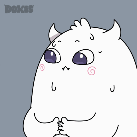 dokisofficial giphyupload awkward oh no nervous GIF