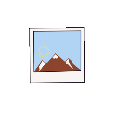 Airquen Mountain Landscape Sticker by Airquen