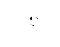 dthurgood halloween ghost spooky winky Sticker