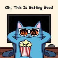 Blue Cat Plot Twist GIF