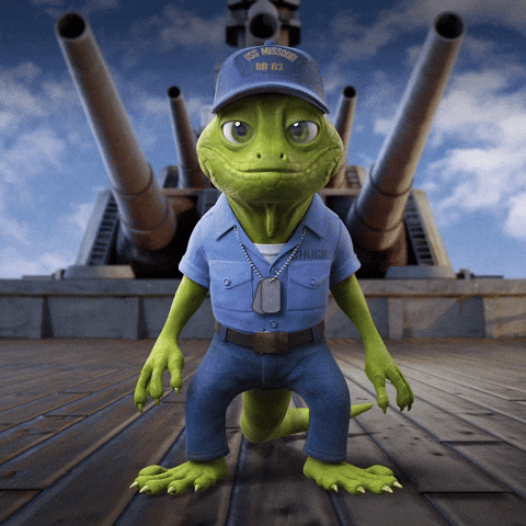 Chuck the Iguana Thumbs Up
