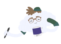 RodrigoFr animation loop digital art cloud Sticker