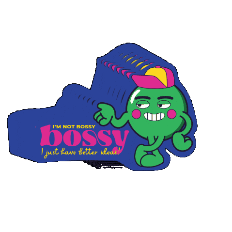 Black_Owl_Design boss designer bossy bod Sticker