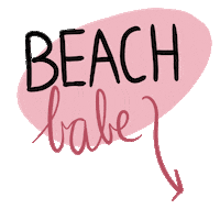 Beach Babe Sticker by Boho-Beach