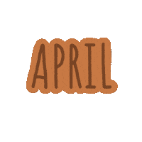 April Month Sticker