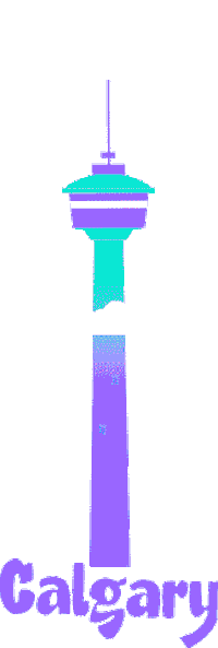 cityofcalgary city calgary city of calgary calgary tower Sticker