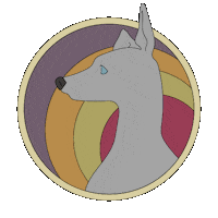 hound dog Sticker