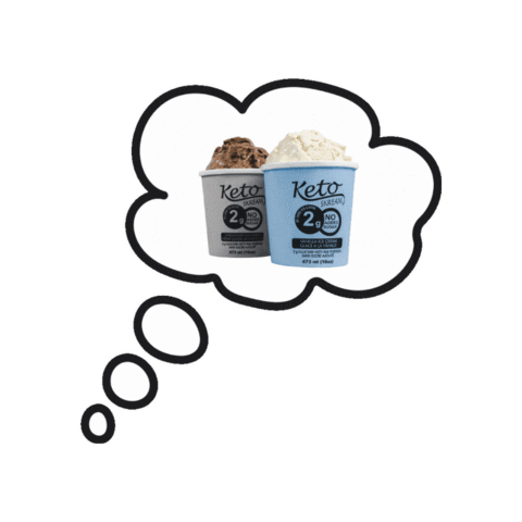 KetoSkream giphygifmaker daydreaming ketoskream icecreamcraving Sticker