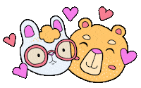 I Love You Hearts Sticker by Nick Ybarra