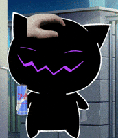 delphinebedegi cat demon redbull patpat GIF