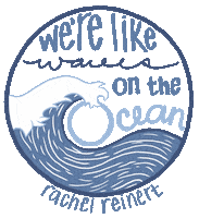 rachelreinertmusic blue like water wave Sticker