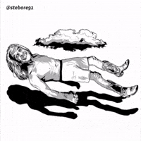 Floating Long Hair GIF