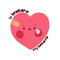 Sad Heart Sticker