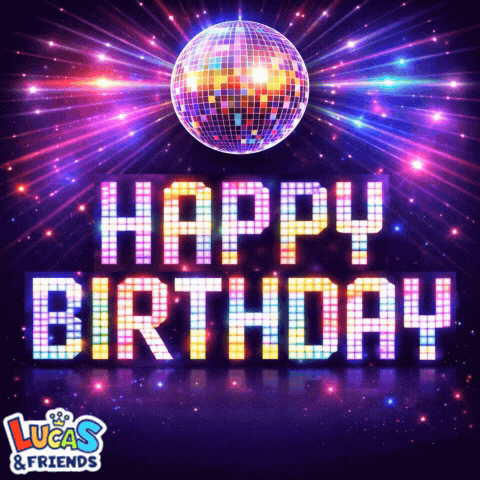 Happy Birthday GIF by Lucas and Friends by RV AppStudios
