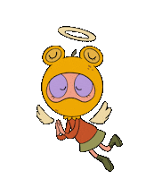 KamaileFitzpatrick cartoon good angel angelic Sticker