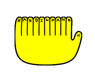 Hand In Hand Teamup Sticker by ARTIFACTS