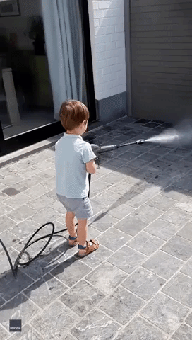 Schoolboy Error: Father Allows Son to Play With Jet Washer, Pays Inevitable Price